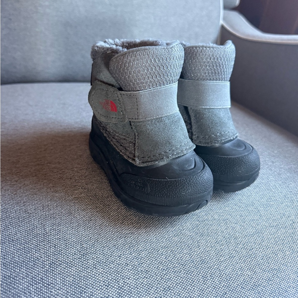 Gray Toddler NorthFace Winter Boots